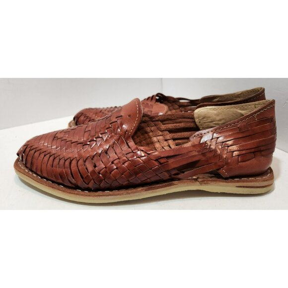 Maxx Men's Size 8 Reddish Brown Handmade Huaraches Made In Mexico - Picture 6 of 11